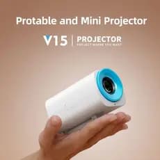 Novo produto transfronteiriço V15 doméstico HD projetor mini telefone móvel mini portátil cardan suporte projetor