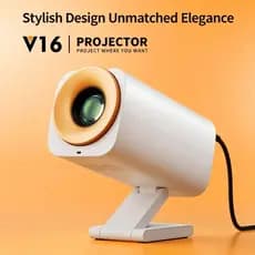 Pronto estoque Novo estilo V16 Projetor portátil de alta definição 3 vidro Lente de revestimento de 6 lados 1GB + 8GB Gr