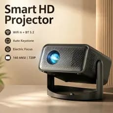 Estoque pronto Envio rápido V18 Projetor de casa inteligente WiFi6 Dual-Band Bluetooth 5.2 Foco elétrico Correção Trapez