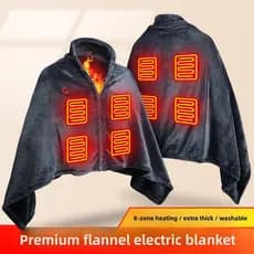 W inverno lazer quente aquecimento xale quente Coral velo cobertor ao ar livre ciclismo esqui aquecimento USB aqueciment