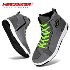 Sapatos de ciclismo de motocicleta transfronteiriços verão respirável botas de motocicleta resistente a choques equipame