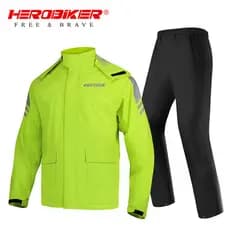 Capa de chuva para motocicleta, calças de chuva divididas, espessadas, para viagem, ciclismo, à prova d'água, máquina de