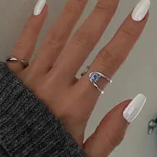[Produtos prontos para entrega no mesmo dia] Novo estilo estilo legal piscando redondo diamante curvo anel simples versã