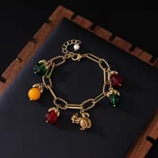 [Produtos prontos para entrega no mesmo dia] Pulseira Medieval de esquilo vintage estilo palácio retrô pulseira da indús