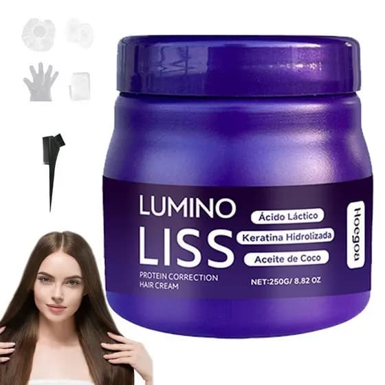 Sem formaldeído, produto de alisamento capilar sem formaldeído Lum-ino Liss, queratina Lum-ino Liss, creme de alisamento