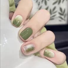 Matcha neve superior vestindo unhas verão adesivos de unhas unhas frescas peças de manicure novo estilo unhas falsas rem