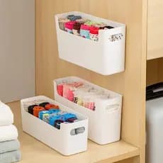 Roupa interior meias diversos caixa de organização caixa de armazenamento de mesa fixado na parede simples casa atacado