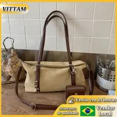 VITTA VITA Vintage Underarm Bolsa Novo Estilo Bolsa de Trabalho de Grande Capacidade