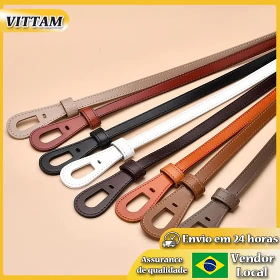 VITTA novo estilo feminino cinto fino decorativo cinto vestido All-Match Retro cinto de couro