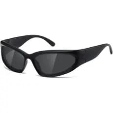 Óculos de Sol Polarizados Kimorn Y2K Wrap Around para Mulheres e Homens, Modelo Swift Oval, Estilo Esportivo, K1273 TMMS