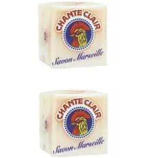 Chanteclair: Sabonete em Barra para Lavagem Manual de Roupas Marseille 250 g/8.45 fl.oz, Pacote com 2 6ECN