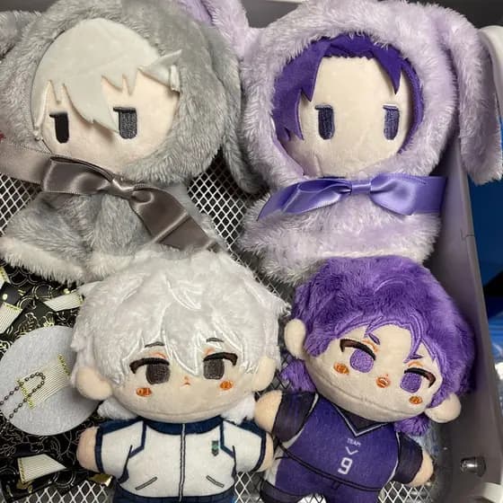Anime Bloqueio Azul Nagi Seishiro Michael Kaiser Chigiri Hyoma Boneca De Pelúcia 10CM Mini Algodão Pingente Decorar