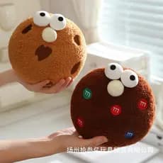 Sobremesa boneca bonito dos desenhos animados grande olho biscoito pingente de pelúcia diversão boneca criativa bonito e