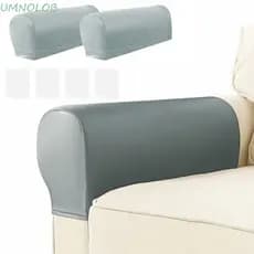Capas De Apoio De Braço Para Sofá UMNOLOB , Elásticas Grossas Poltrona , Protetor De Couro PU Macio Antiderrapante Casa