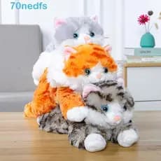 NEDFS Gato Boneca De Pelúcia Desenhos Animados Bicho Decoração De Casa Gatinho Travesseiro