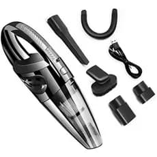 Aspirador de Pó Portátil Recarregável por USB, 30000 RPM, 120W de Sucção Forte, Aspirador Automático Recarregável, com S