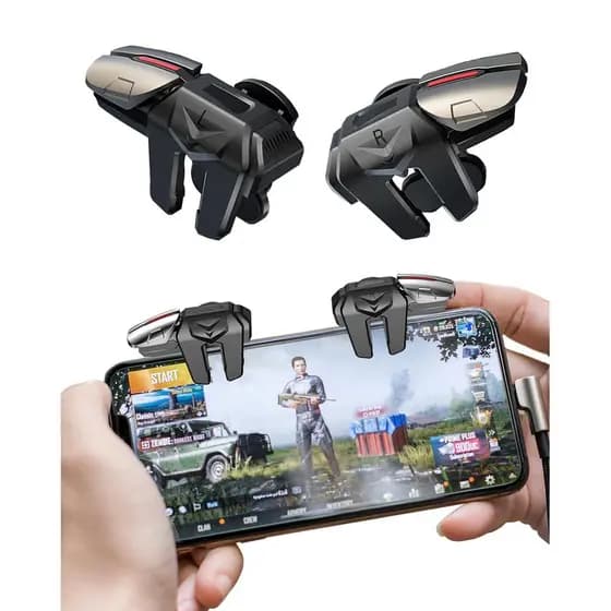 Controlador de celular ACEDAYS, adequado para Android e iOS, controlador de jogos com 6 gatilhos, compatível com PUBGMob