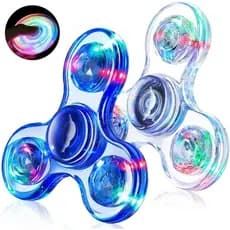 Conjunto de 2 peças FidgetSpinner, brinquedo sensorial para adultos e crianças de 4 a 12 anos, autismo, TDAH, brinquedo
