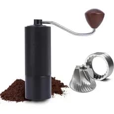 Moedor de café manual, moedor de café de disco manual com capacidade para 25 gramas, equipado com disco de moagem cônico