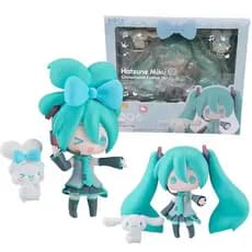 Hatsune Miku nendoroid articulado Cinnamoroll Anime Action Figure Modelo Boneca Brinquedos VIZO
