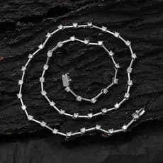 Colar Europeu Americano de Hip Hop Zircon Colar Fêmea de 3mm Espaçador de Tiras