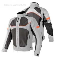 Camisa de Ciclismo para Motocicleta, Malha Refletiva, Respirável, Jaqueta de Motocicleta, Camisa de Corrida de Verão par