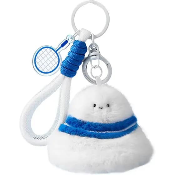 Chaveiro De Pelúcia De Badminton – Acessório Macio De Desenho Animado Para Pingente De Bolsa , Decorativo E Presentes Co