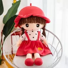 Bonito Grande Lobo Mau Chapeuzinho Vermelho Brinquedo De Pelúcia Macio Boneca Companheiro De Dormir Para Crianças Menina