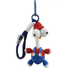 Chaveiro De Crochê Com Pescoço Longo E Olho Arregalado-Pelúcia De Frango Olhos De Insetos Feito À Mão , Presente De Anim