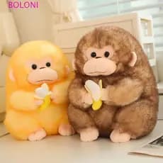 BOLONI Banana Macaco Brinquedo De Pelúcia , Fofo Boneca , Desenho Animado PP Algodão Bonito