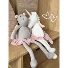 40cm Brinquedos De Pelúcia Pernas Longas Unicórnio Hipopótamos Elefante Sapo Panda Com Vestido Tutu Bebê Abraço Bonecas