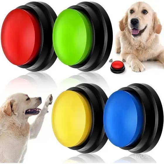 Botão de plástico para exercício de cachorro/gravação de som/0OLX