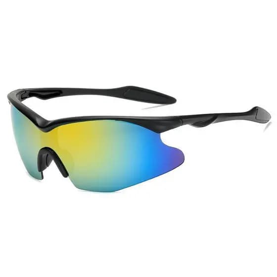 Novo estilo óculos de sol esportes ao ar livre ciclismo visão noturna óculos de bicicleta à prova de vento óculos