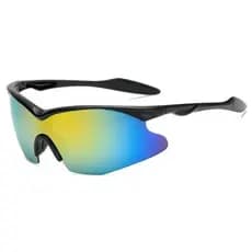 Novo estilo óculos de sol esportes ao ar livre ciclismo visão noturna óculos de bicicleta à prova de vento óculos