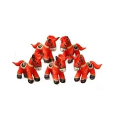 Toque Super Macio 2026 Ano Do Cavalo Mascote Colorido Potro Brinquedo De Pelúcia Pequeno Pingente Pendurado Boneca Prese