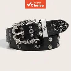 Cinto Unissex Retrô Boêmio Feito À Mão Com Design De Escultura Em Metal Fashion Punk Rock Y2K Cintos Para Homens E Mulhe