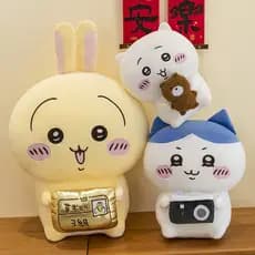 Usachi Chiikawa Dos Desenhos Animados Brinquedo De Pelúcia Jiikawa Hachiware Auto-Depreparador Urso Boneca Decoração Par