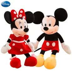 Disney 50cm Cartoon Mickey minnie Mouse Plush Toy Doll Recheada Para Presente De Aniversário