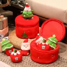 Presente De Natal Esconder E Procurar Boneca De Pelúcia Boneco De Neve Árvore Brinquedo Saco De Paz Fruta Decoração Do F