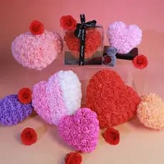 LY-500 Pcs Mini Espuma Artificial Rosa Bulk Pequena Cabeça De Flor Para DIY Arranjo De Flores Guirlanda De Parede Pano D