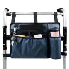 Bolsa Organizadora para Andador com Suporte para Copo e Cesto de Grande Capacidade para Armazenamento