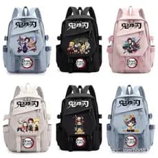 Mochila Demon Slayer para homens e mulheres, mochila de grande capacidade, mochila para laptop, mochila de viagem CGAS E
