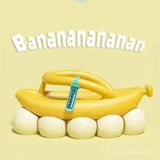 Chinelos de casal com padrão de banana, design de cor sólida, adequados para uso interno e externo na praia, disponíveis