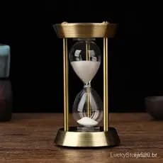 [Leyenda5] Relógio de pêndulo de metal vintage de 3/5/10 minutos, ornamento decorativo para mesa de casa e escritório, t