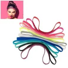 Conjunto de 12 faixas de cabeça esportivas TMWK, adequado para homens, mulheres e crianças, elástico, antiderrapante e a