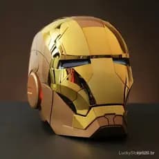 Novo Capacete Elétrico do Homem de Ferro 2024, Máscara Mecha Três em Um Controlada por Voz JCVG