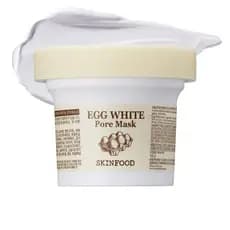 [SKINFOOD] Máscara de Poros com Clara de Ovo 120g (4.23 Fl Oz), Máscara de Argila Esfoliante para Redução de Poros, Esfo
