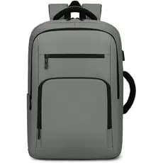 Mochilas Casuais para Computador e Negócios, Mochila para Laptop Masculina e Feminina com Porta de Carregamento USB, Gra