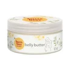 Burt's Bees Mama Belly Butter Creme para Estrias da Gravidez, para Massagens Corporais e Redução da Aparência de Cicatri