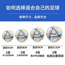 Bola de futebol Shengwei World Cup costurada à máquina, resistente ao desgaste, tamanho 3 para crianças, tamanho 4/5 par